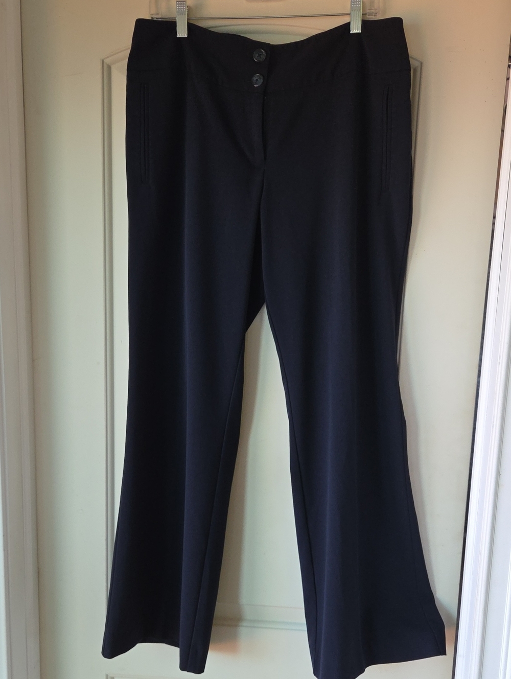 Fashion Bug Wide-Leg Navy Dress Pants